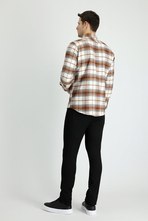 Black Super Slim Fit Extra Narrow Cut Lycra Canvas / Chino Trousers