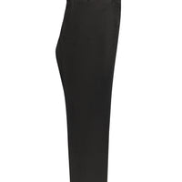 Dark Brown Regular Fit Standard Cut Lycra Canvas / Chino Pants