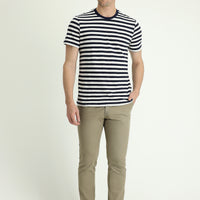 Light Mink Slim Fit Stretch Canvas / Chino Trousers