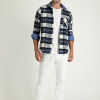 White Regular Fit Standard Cut Lycra Canvas / Chino Trousers
