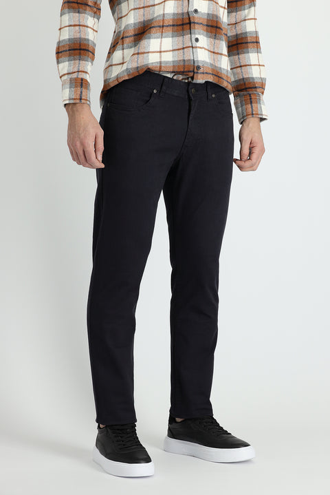 Dark Charcoal Slim Fit Stretch Canvas / Chino Trousers