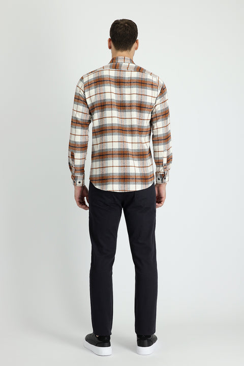Dark Charcoal Slim Fit Stretch Canvas / Chino Trousers