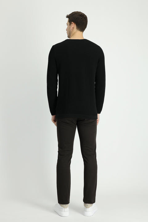 Medium Coffee Slim Fit Stretch Canvas / Chino Trousers