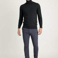 Medium Gray Slim Fit Patterned Sweatpants