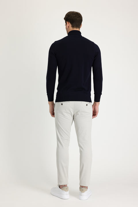 Stone Regular Fit Standard Cut Patterned Sports Trousers