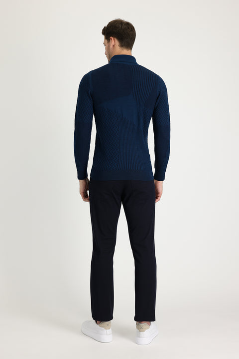 Dark Navy Slim Fit Skinny Sport Pants