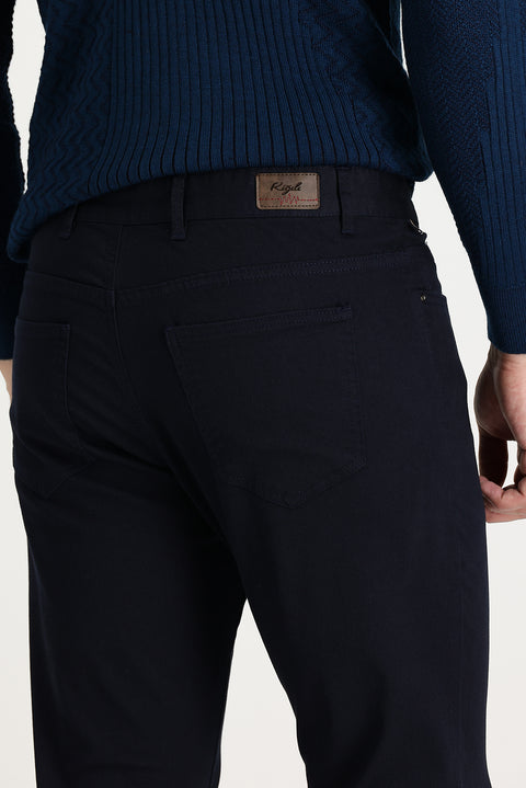 Dark Navy Regular Fit Standard Cut Sweatpants