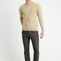 Medium Coffee Slim Fit Stretch Canvas / Chino Trousers