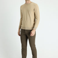 Medium Coffee Slim Fit Stretch Canvas / Chino Trousers
