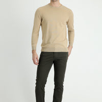 Medium Khaki Slim Fit Stretch Canvas / Chino Trousers