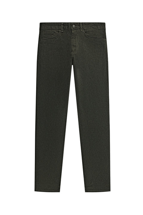 Orta Haki Slim Fit Dar Kesim Likralı Kanvas / Chino Pantolon