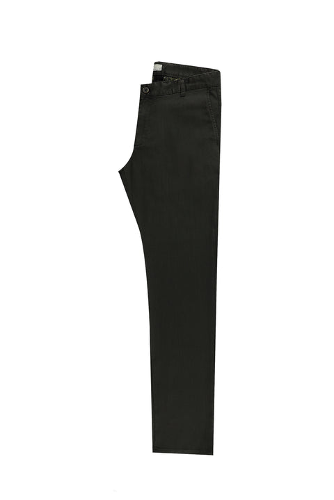 Medium Khaki Regular Fit Standard Cut Stretch Canvas / Chino Trousers