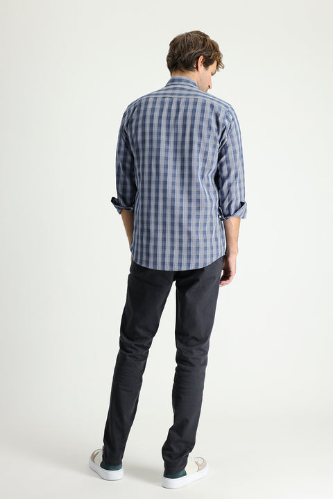 Medium Anthracite Slim Fit Stretch Canvas / Chino Trousers