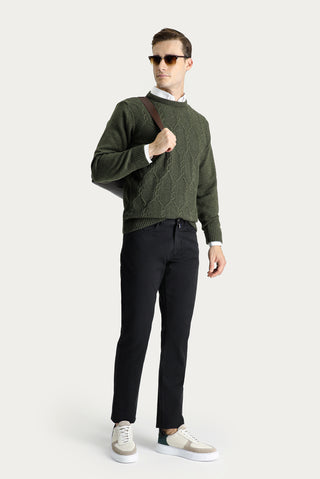  Siyah Regular Fit Standart Kesim Spor Pantolon