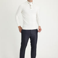 Medium Gray Super Slim Fit Extra Narrow Cut Patterned Classic Fabric Trousers