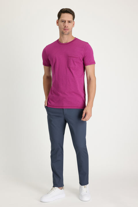 Orta Petrol 7 Drop Super Slim Fit Eksra Dar Kesim Pamuk Klasik Kumaş Pantolon