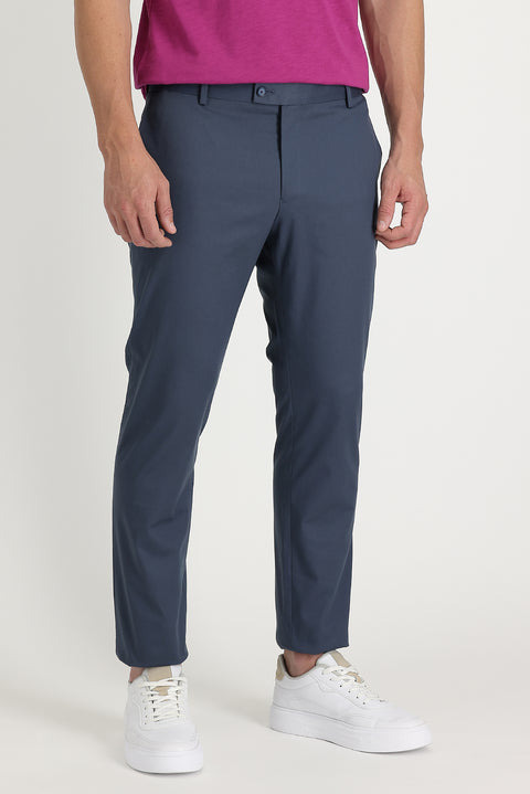 Orta Petrol 7 Drop Super Slim Fit Eksra Dar Kesim Pamuk Klasik Kumaş Pantolon