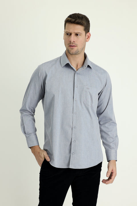 Dark Navy Long-Sleeve Classic Shirt