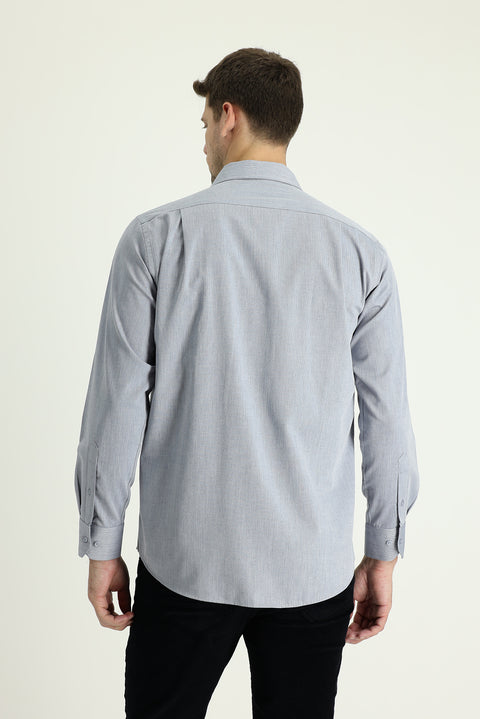 Dark Navy Long-Sleeve Classic Shirt
