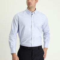 Light Blue Long Sleeve Regular Fit Oxford Cotton Shirt