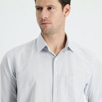 Medium Brown Long Sleeve Classic Plaid Cotton Shirt