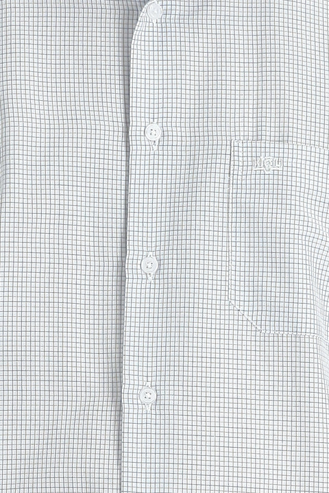 Medium Brown Long Sleeve Classic Plaid Cotton Shirt
