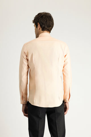  Yavru Ağzı Uzun Kol Slim Fit Dar Kesim Oxford Pamuk Düğmeli Yaka Gömlek