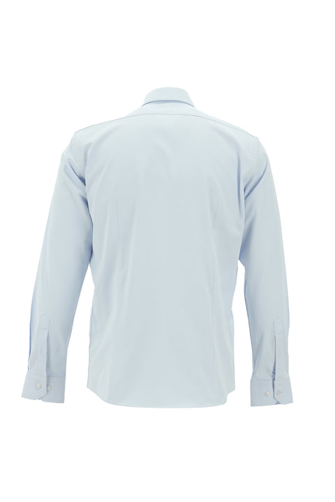 Light Blue Long Sleeve Slim Fit Classic Cotton Shirt