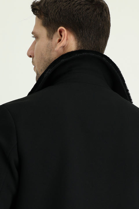 Black Fur Collar Sport Jacket