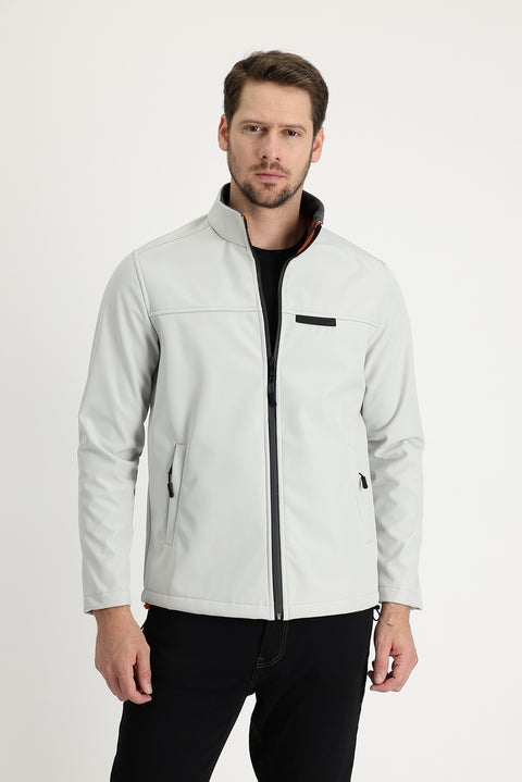 Light Grey Slim Fit Sports Jacket