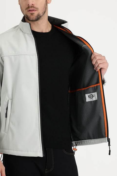 Light Grey Slim Fit Sports Jacket