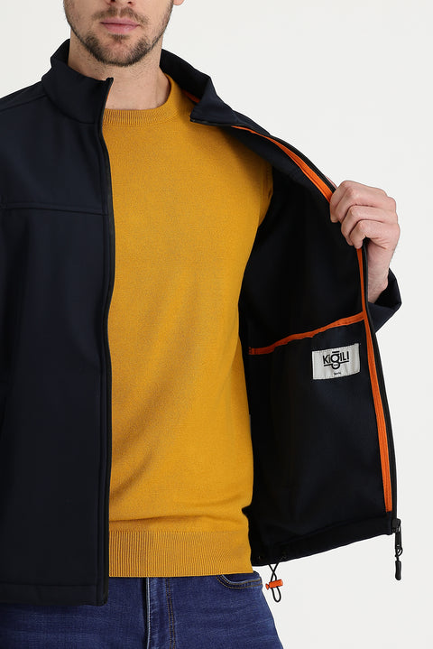 Dark Navy Slim Fit Sports Jacket