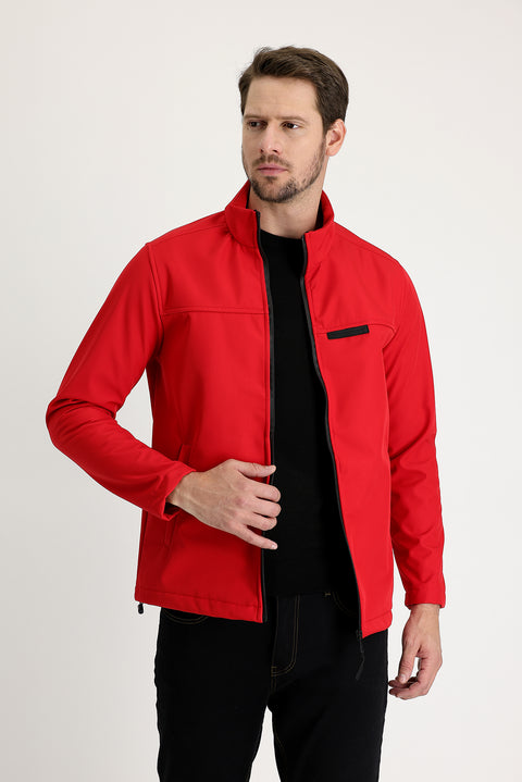 Flag Red Slim Fit Narrow Cut Sport Jacket