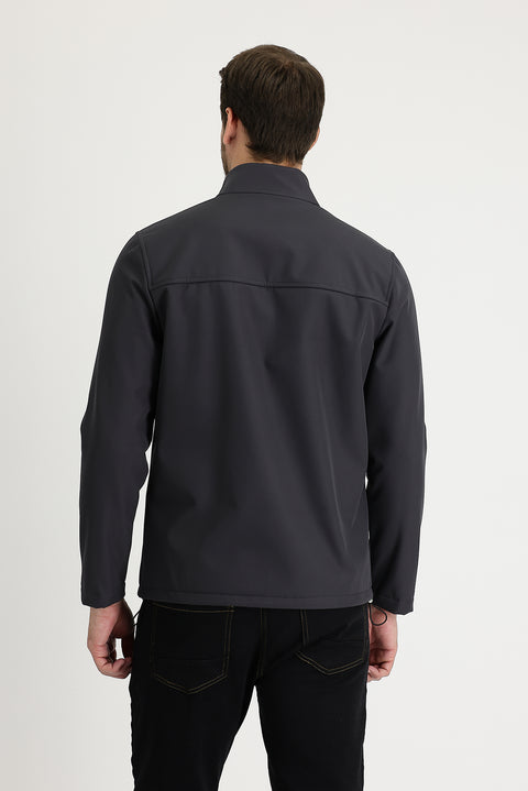 Medium Anthracite Slim Fit Sports Jacket