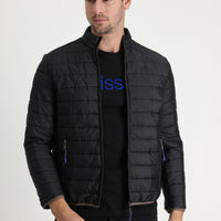 Black Quilted Sport Jacket