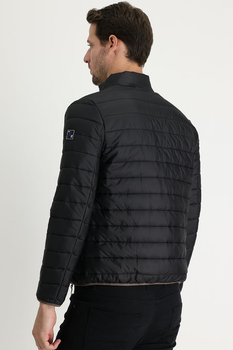 Black Quilted Sport Jacket
