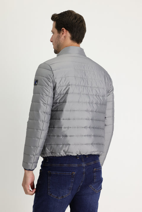 Medium Grey Quilted Sport Jacket