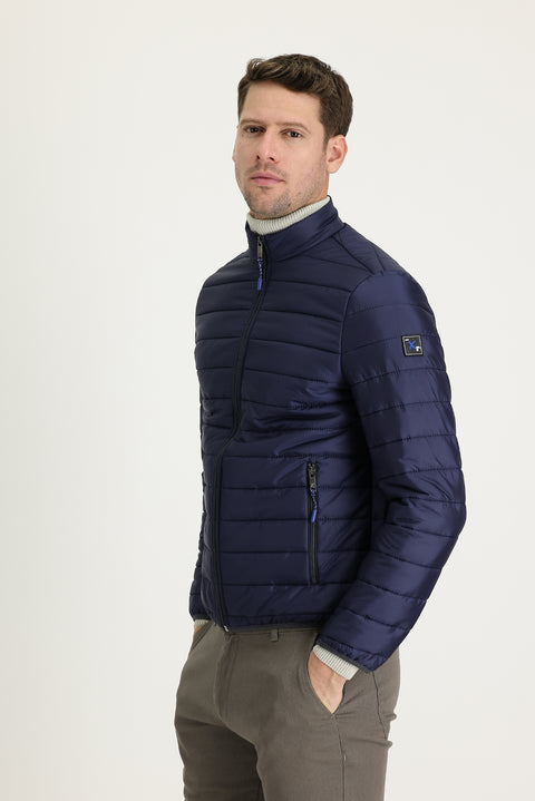 Dark Navy Quilted Sport Jacket