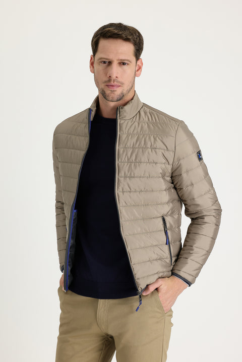 Light Brown Quilted Sport Jacket