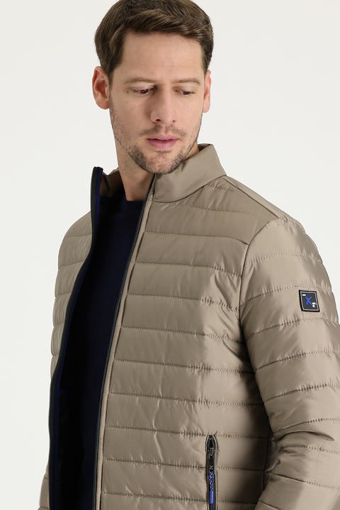 Light Brown Quilted Sport Jacket