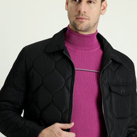 Black Quilted Sport Jacket