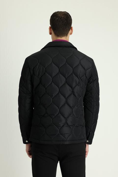Black Quilted Sport Jacket