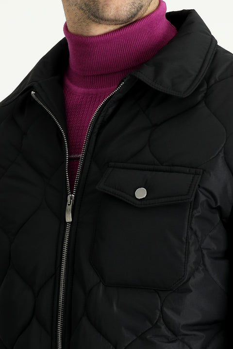 Black Quilted Sport Jacket
