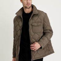 Medium Beige Quilted Sport Jacket