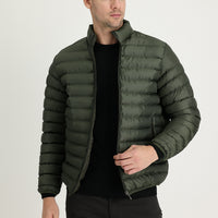 Medium Khaki Quilted Sport Jacket