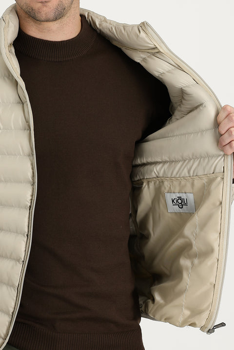 Stone Quilted Sport Jacket