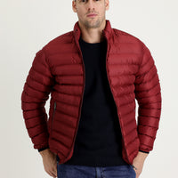 Dark Burgundy Quilted Sport Jacket