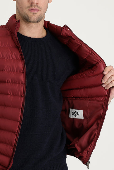Dark Burgundy Quilted Sport Jacket