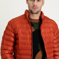 Tile-colored Quilted Sport Jacket