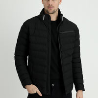 Black Quilted Sport Jacket